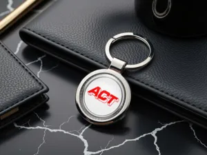 ACT Personalisiert Schlüsselanhänger Foto Gewölbt Metall